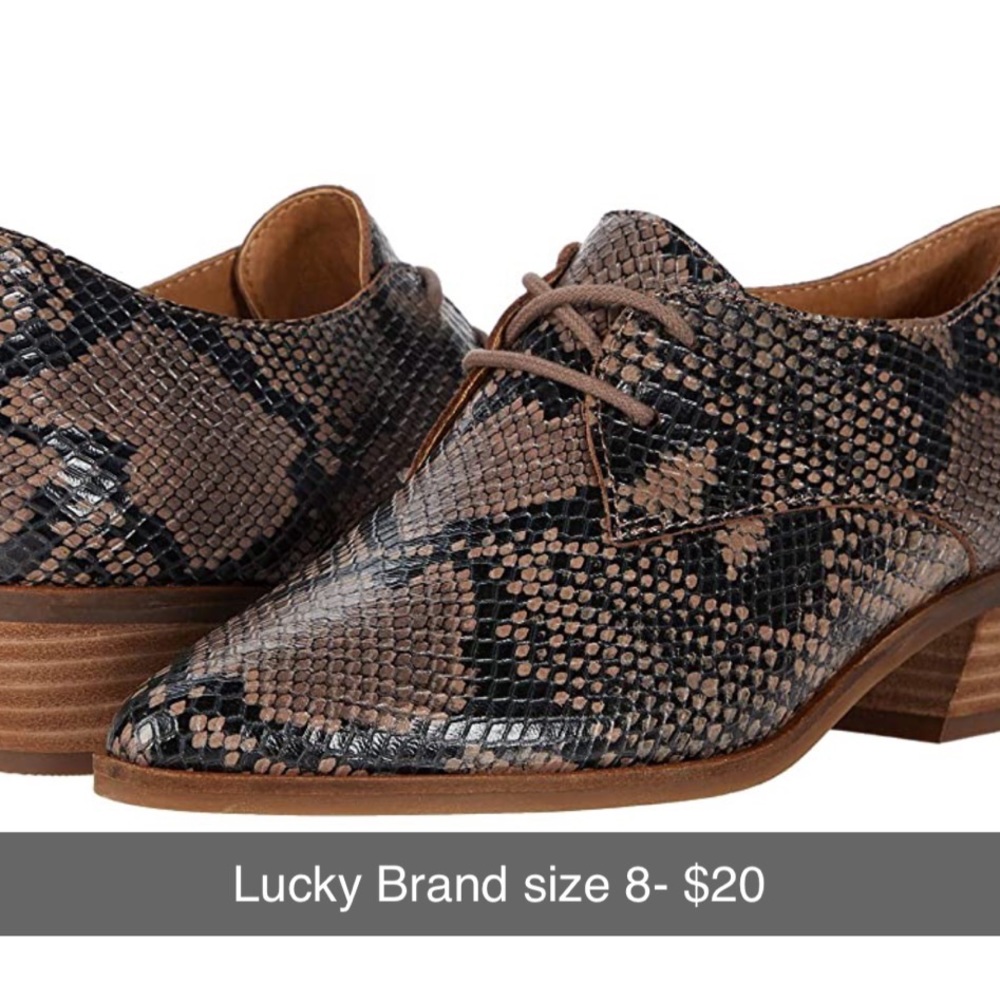 Lucky Brand Snake Oxford